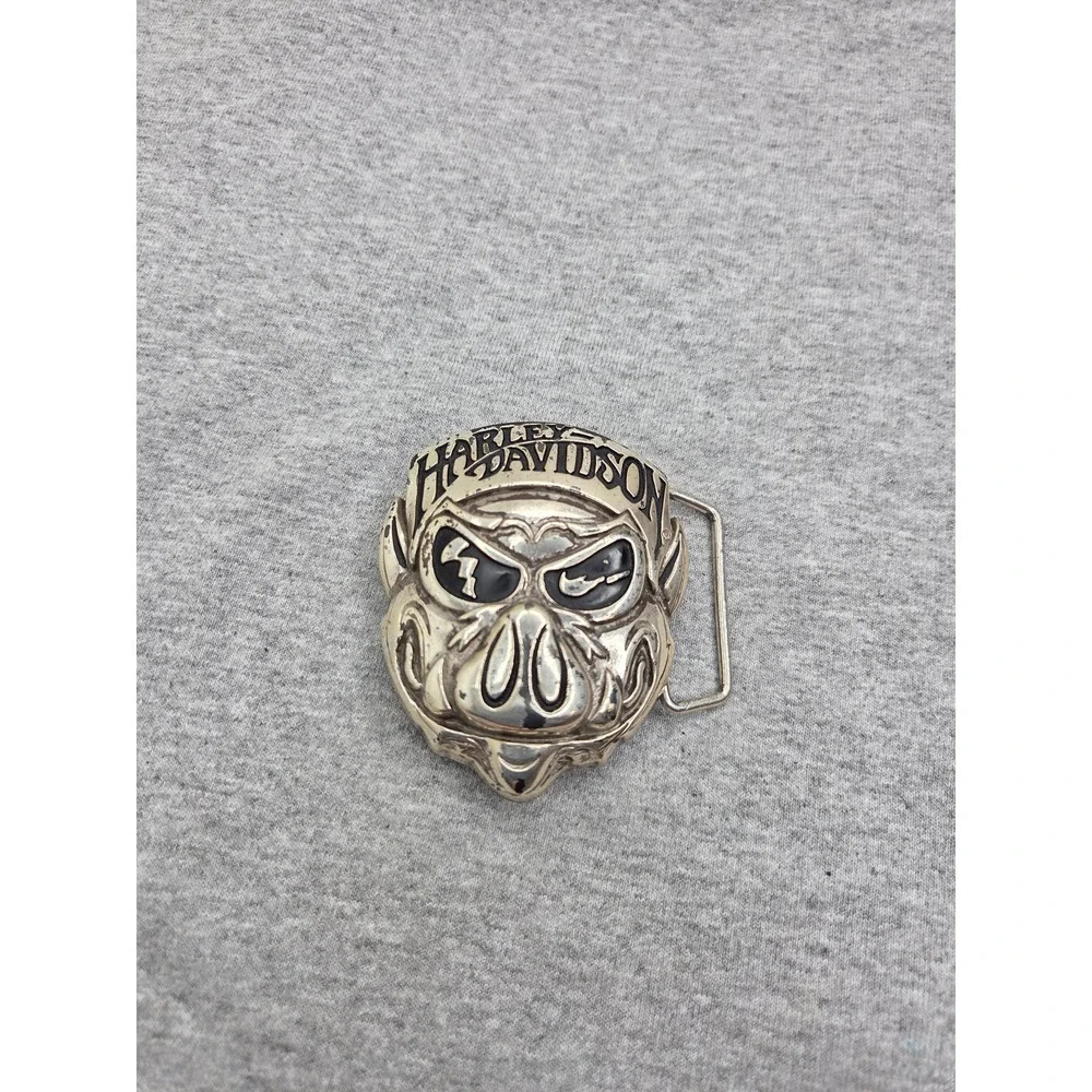 Vintage Rare Harley Davidson Retro Hog 2005 Motorcycle Belt Buckle Biker